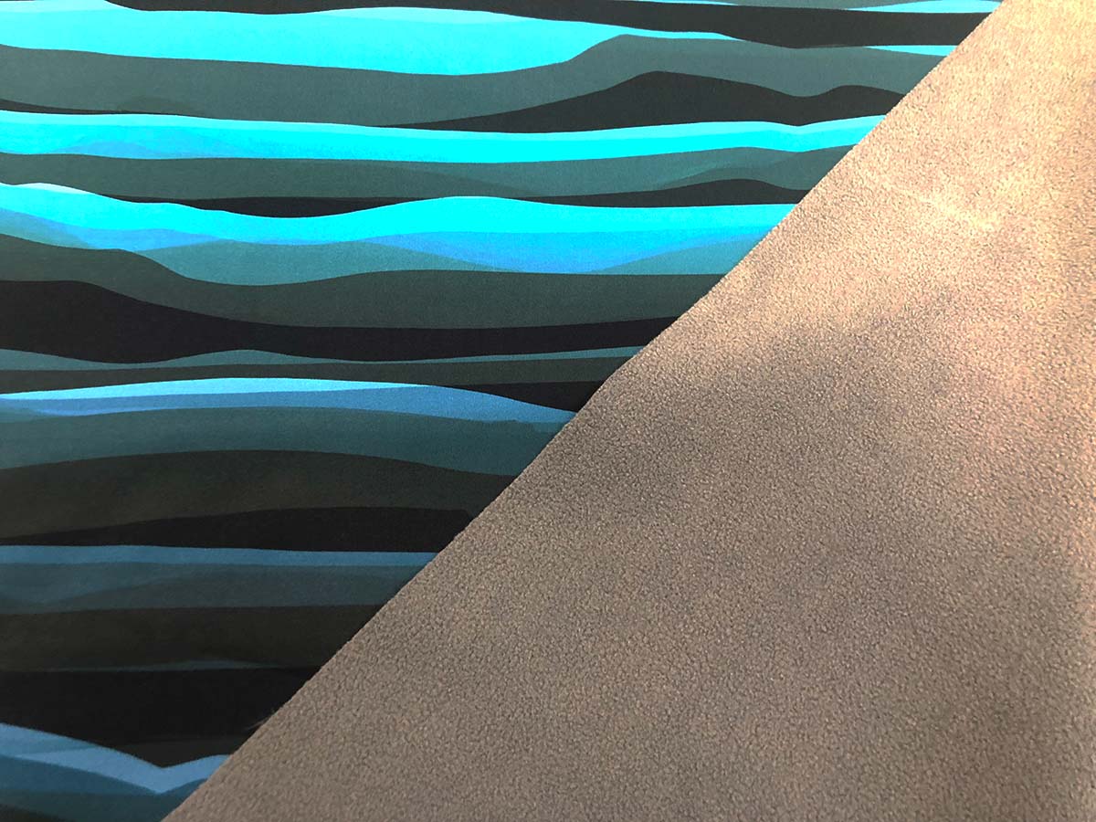 Softshell - "Wavy Stripes" in blau | Swafing   