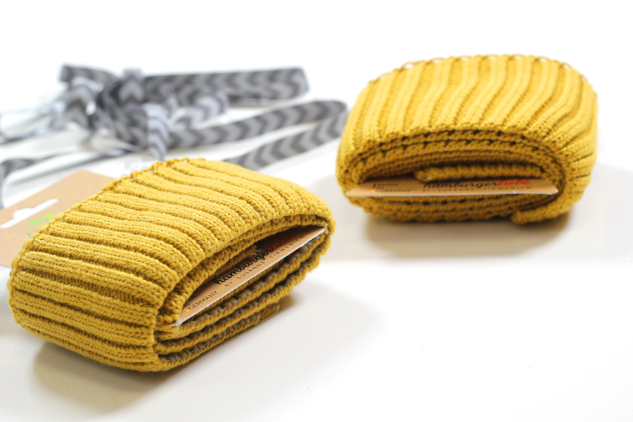 Bio-Bündchen - CUFF ME "Cozy" senfgelb - HAMBURGER LIEBE & ALBSTOFFE  