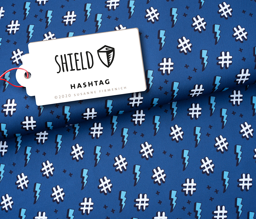 Jersey Shield Pro - Hashtag blau | Hamburger Liebe & Albstoffe 