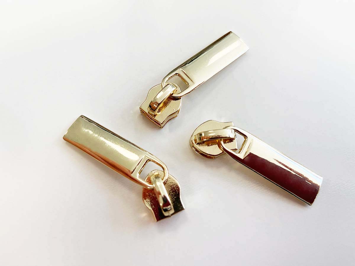 Zipper für Reißverschlüsse - gold