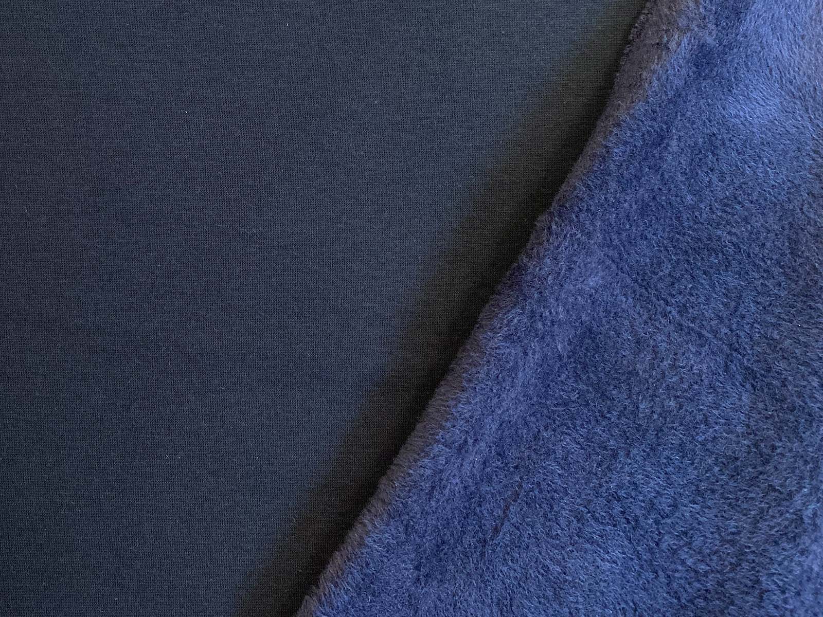 Alpenfleece - dunkelblau uni