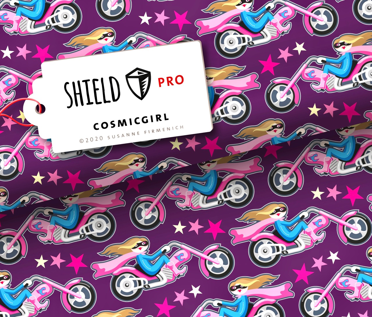 Jersey Shield Pro KIDS - Cosmicgirl Violett | Hamburger Liebe & Albstoffe