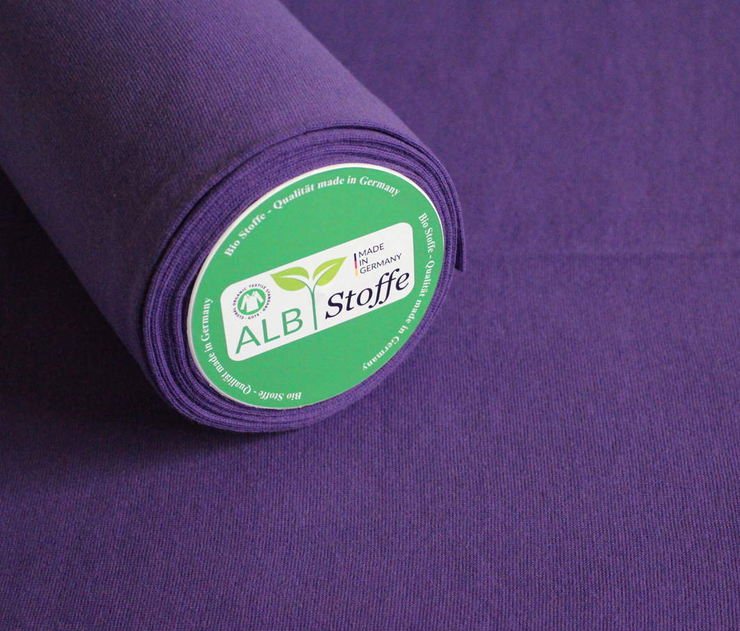 Bio-Bündchen von Albstoffe in Violaceo