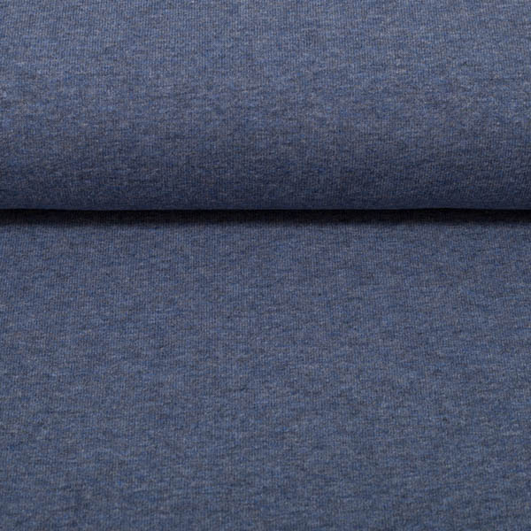Melierter French Terry in blau | SWAFING