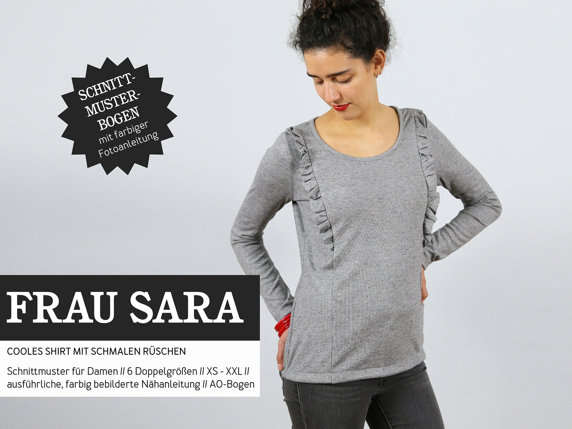 STUDIO SCHNITTREIF Frau Sara Shirt Papierschnittmuster  