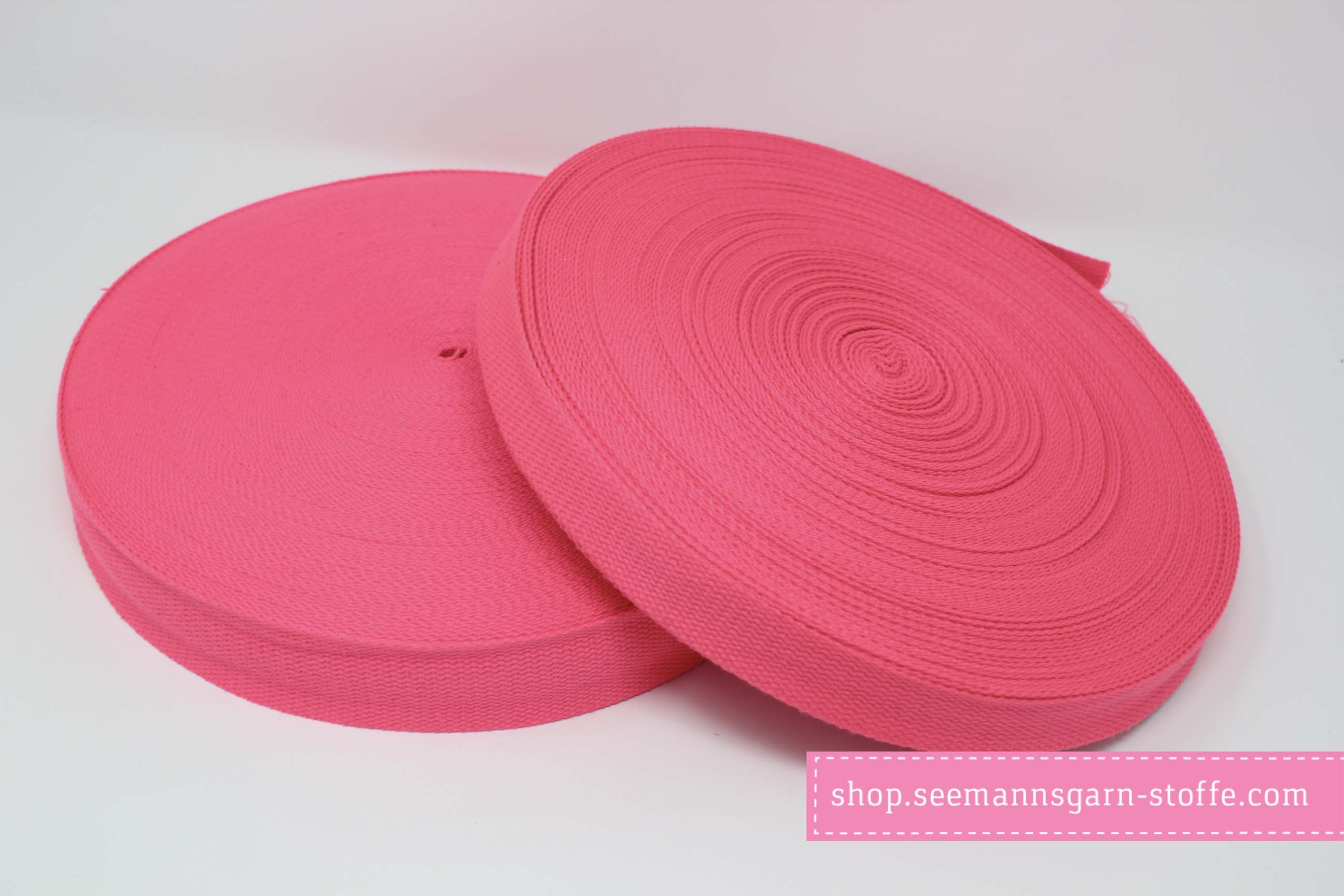 Baumwoll Gurtband rosa