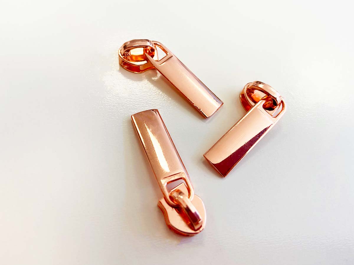 Zipper für Reißverschlüsse - roségold
