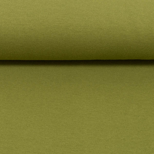 Schlauchware Bio-Bündchen in khaki | SWAFING