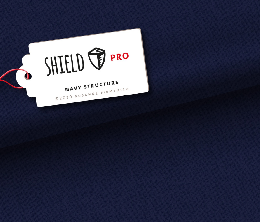 Jersey Shield Pro - Uni Structure in navy - Hamburger Liebe & Albstoffe