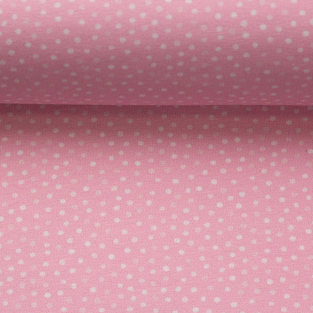 Jersey Little Spring mit Punkten von Swafing in rosa