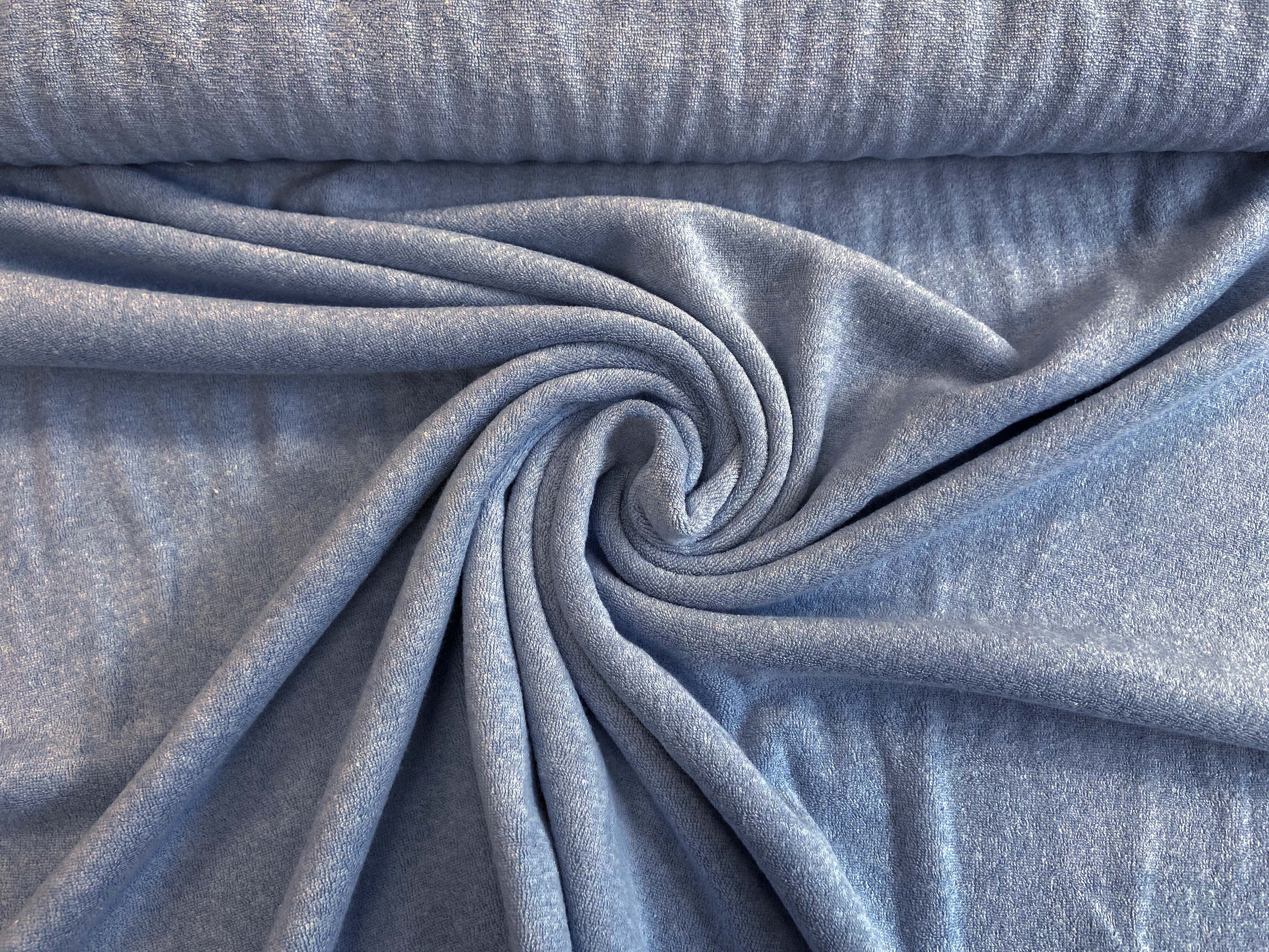 Frottee Jersey - "Risa" in blau | Hilco  