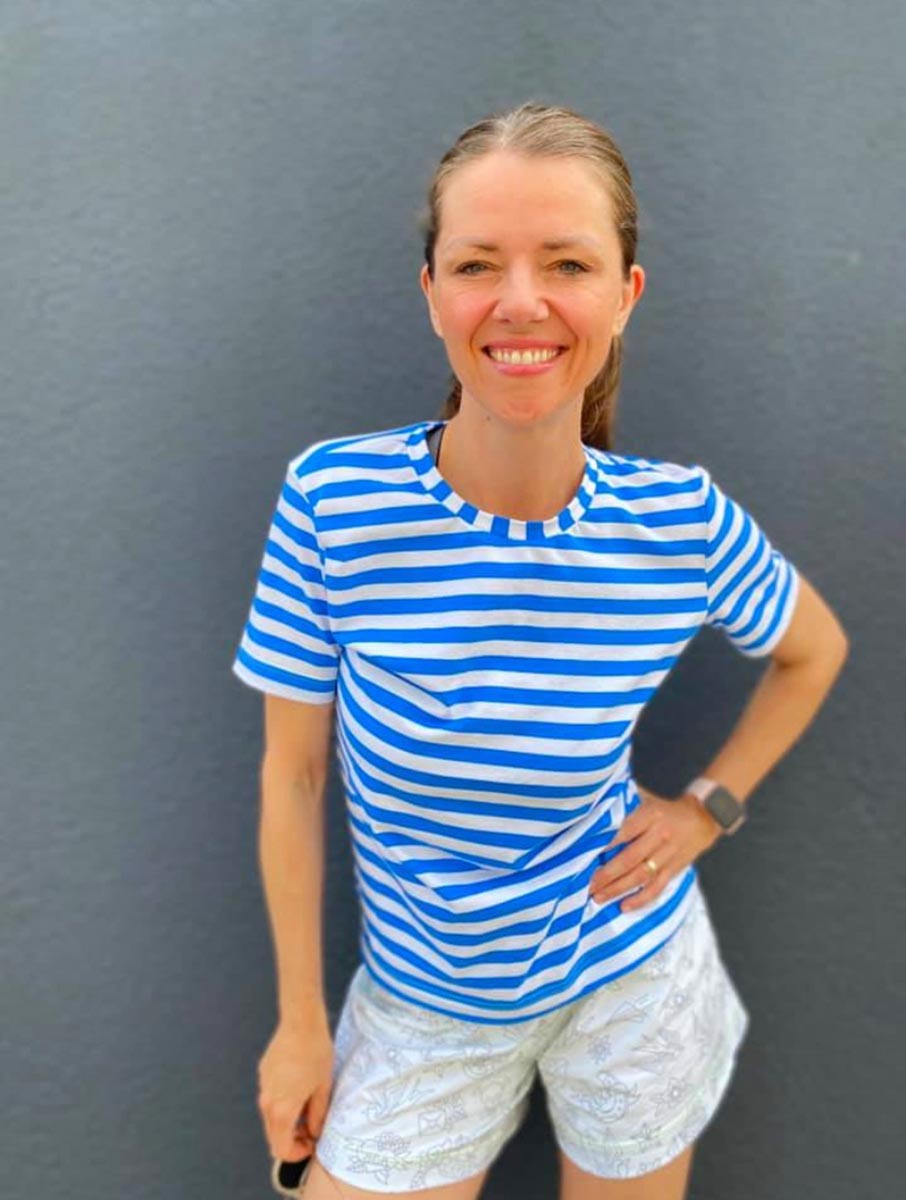 Sailer Stripes Ahoy Jersey Hamburger Liebe & Albstoffe - blau