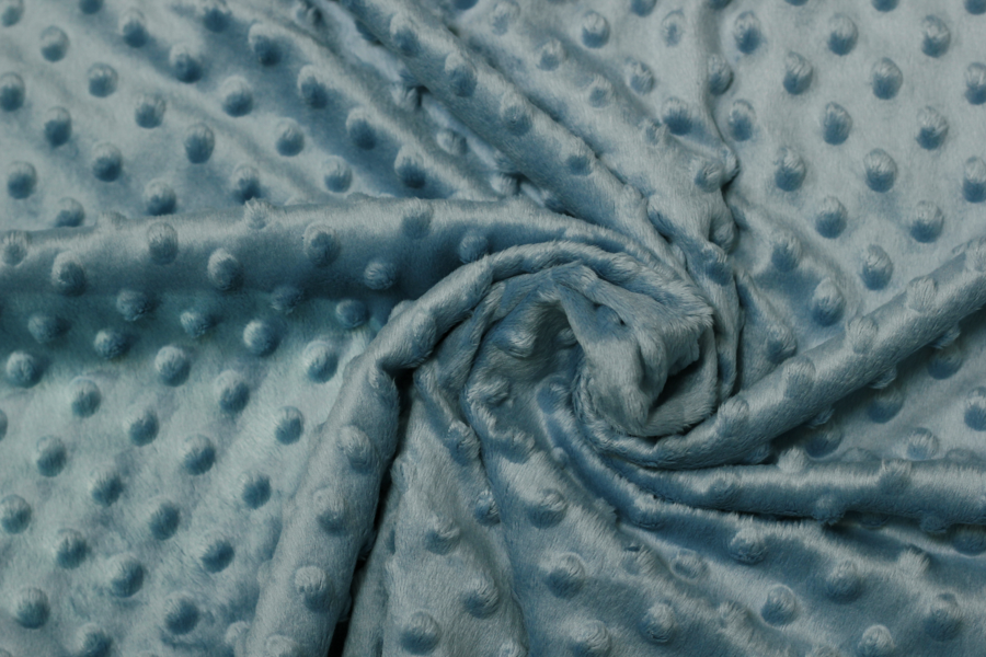 Fleece - hellblauer Stoff mit Struktur