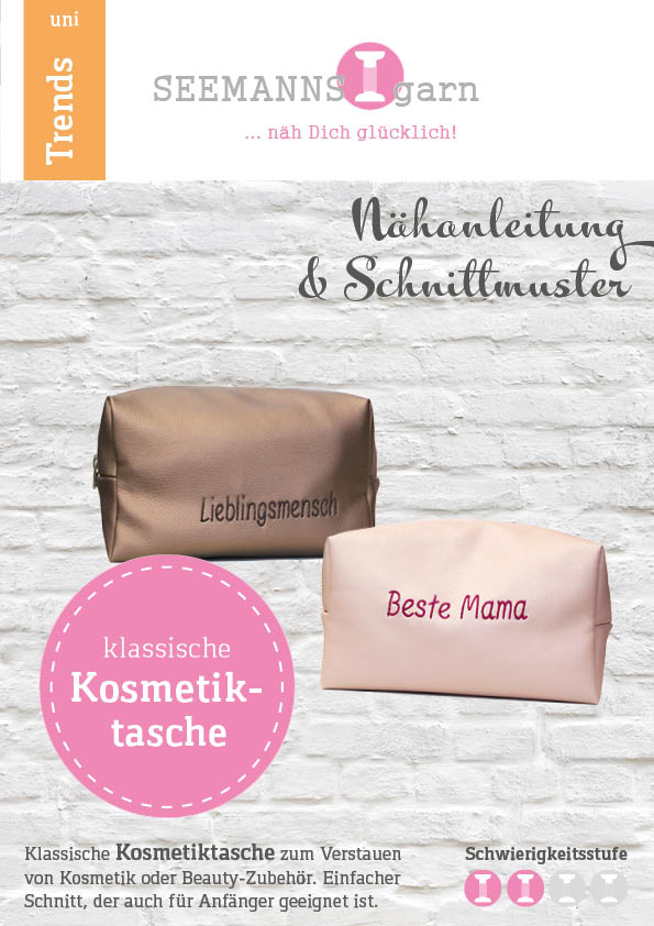 Kosmetiktasche Nähanleitung und Schnittmuster von SEEMANNSgarn