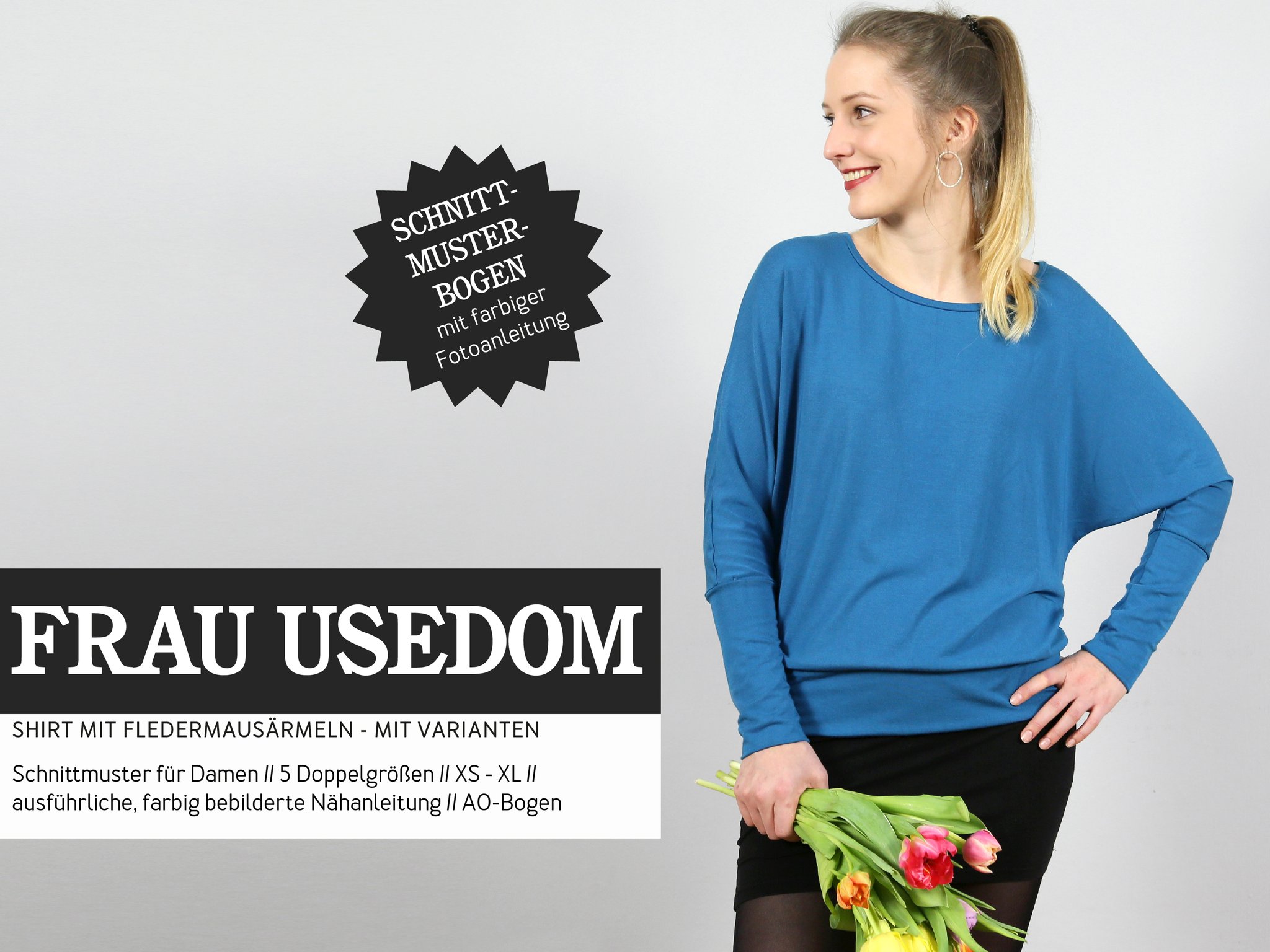 STUDIO SCHNITTREIF Frau Usedom Bluse Papierschnittmuster 