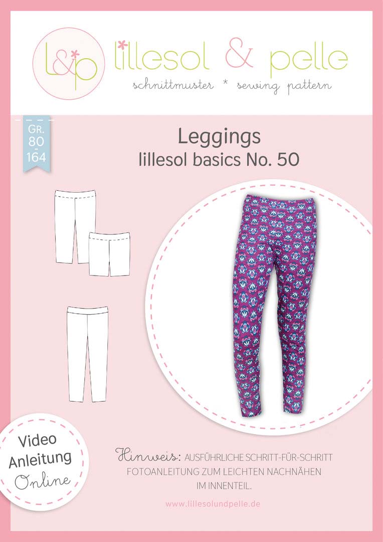 lillesol & pelle Leggings Papierschnittmuster 