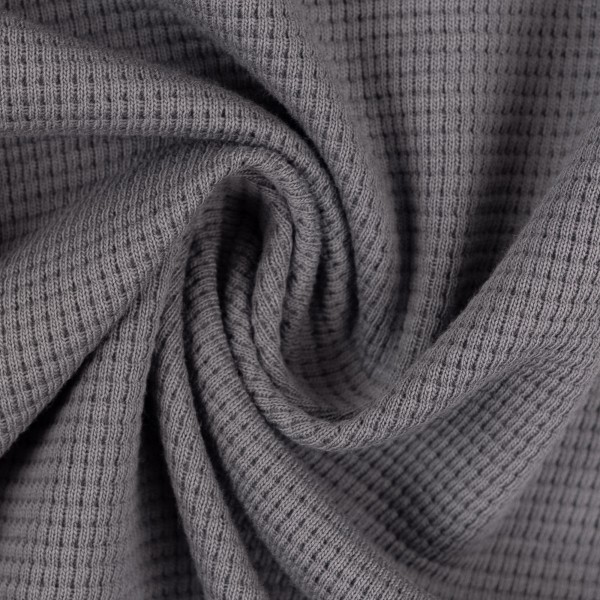 Waffeljersey - "Clarissa" in grau von Swafing