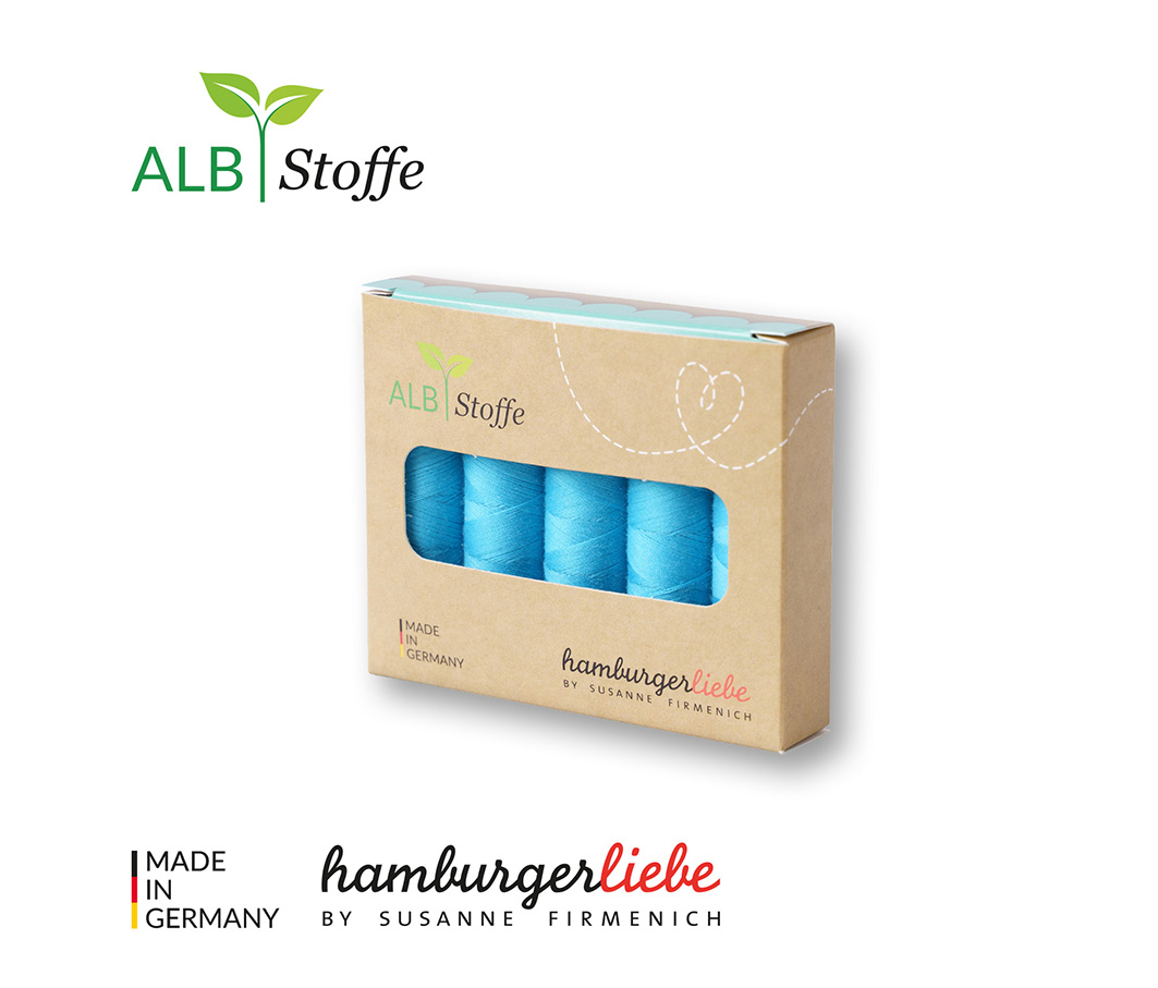 Nähgarn-Set Stitch Me türkis 5er Set von Hamburger Liebe & Albstoffe