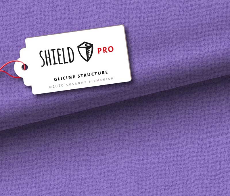 Shield Pro - Uni Structure in glicine von Hamburger Liebe & Albstoffe