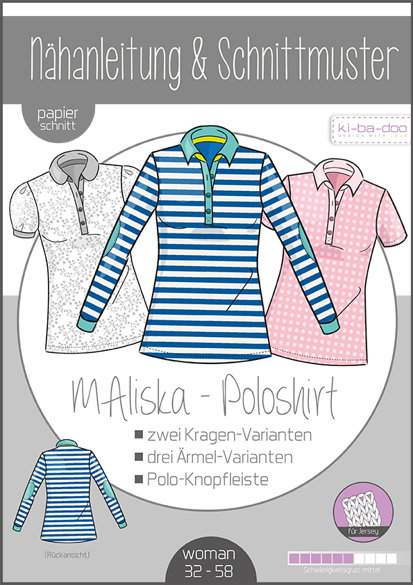 KI-BA-DOO MALiska Poloshirt Papierschnittmuster