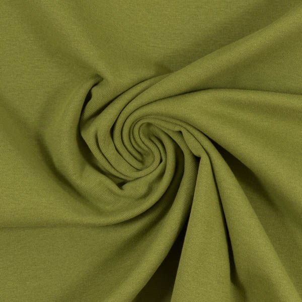 Schlauchware Bio-Bündchen in khaki | SWAFING