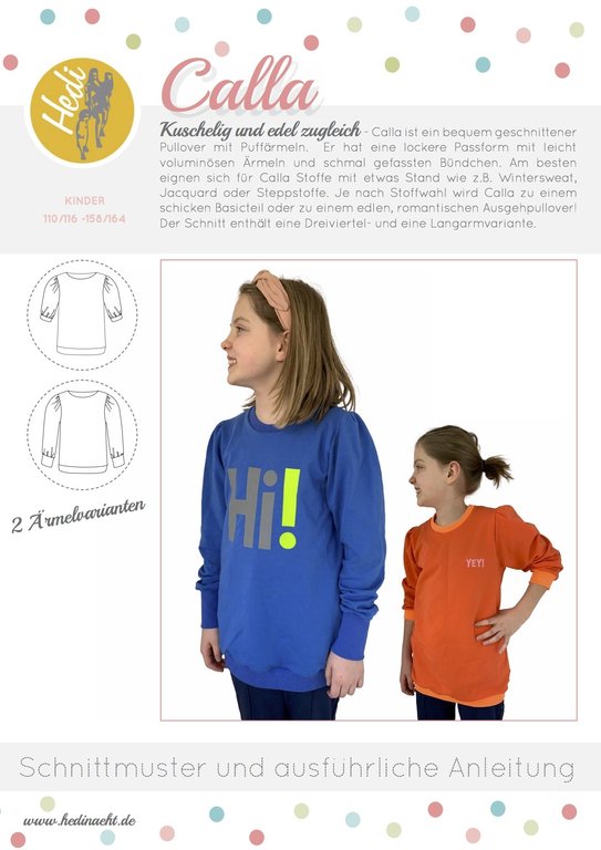 Papierschnittmuster - Calla Kids | HEDI NÄHT  