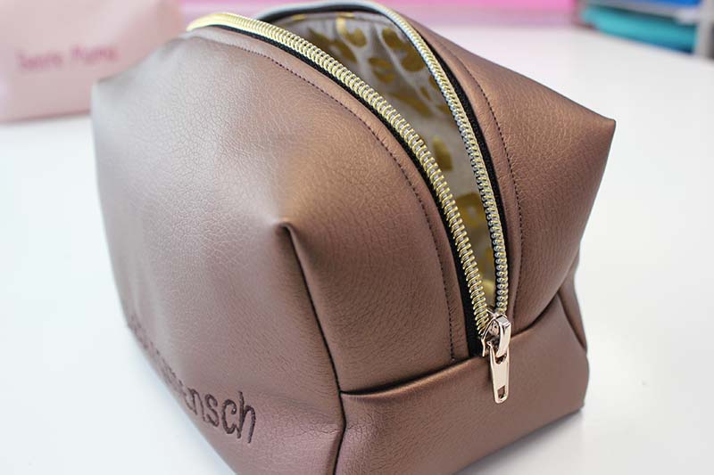 Kosmetiktasche nähen - personalisierbares DIY-Set von SEEMANNSgarn