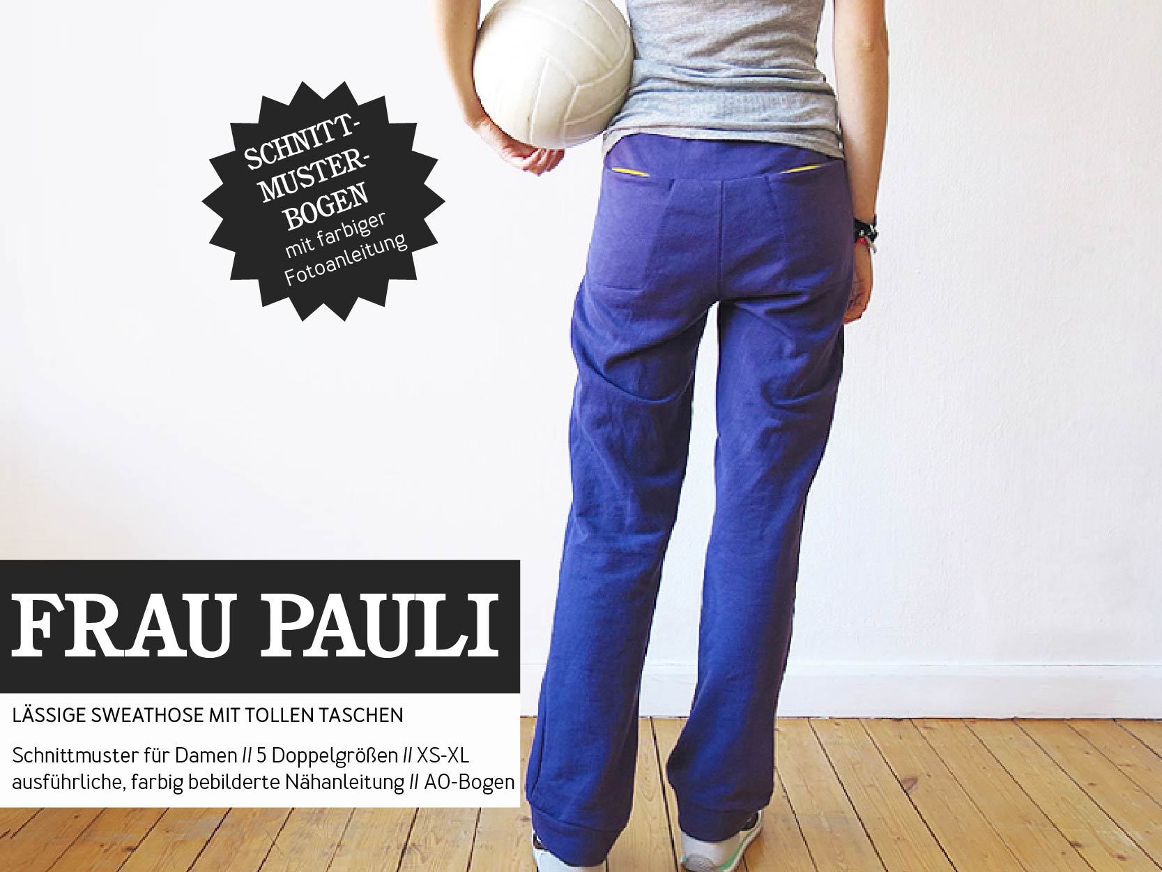 STUDIO SCHNITTREIF Frau Pauli Jogging Hose Papierschnittmuster