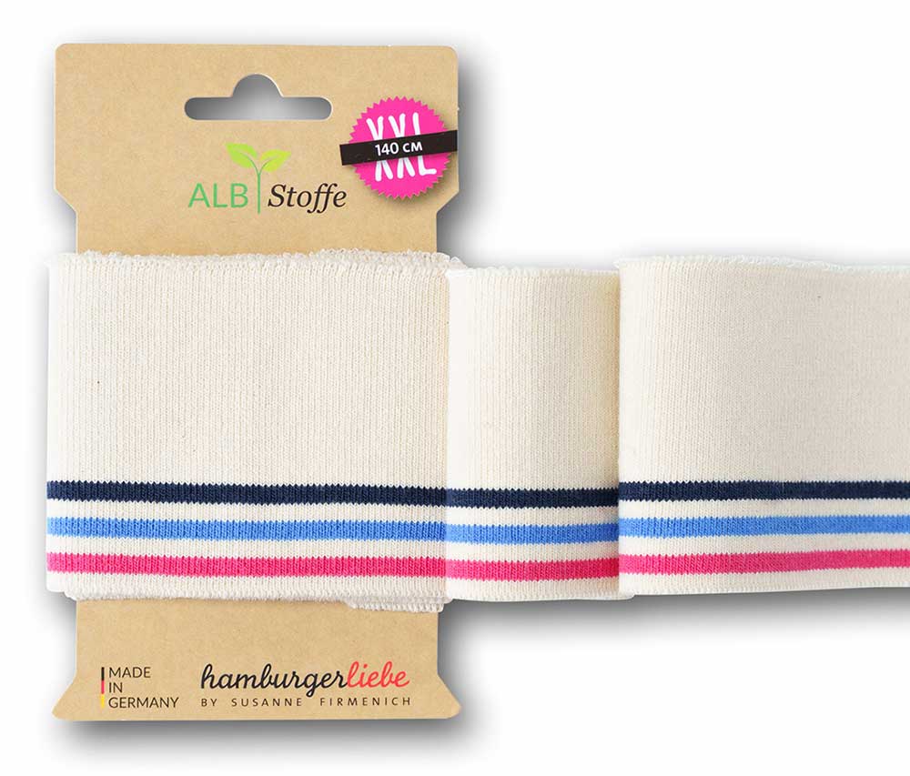 Cuff Me College Ahoy in weiß von Albstoffe und Hamburger Liebe