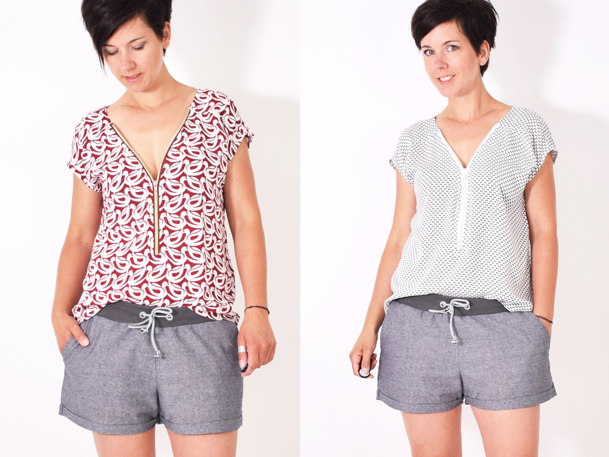 Zipper-Bluse - DIY-Set 