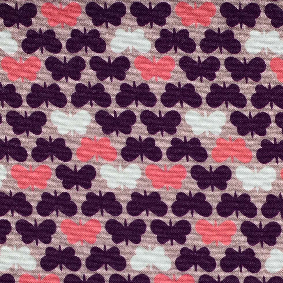 Viskose Webware - Butterflies by Lycklig Design - rosa - Swafing