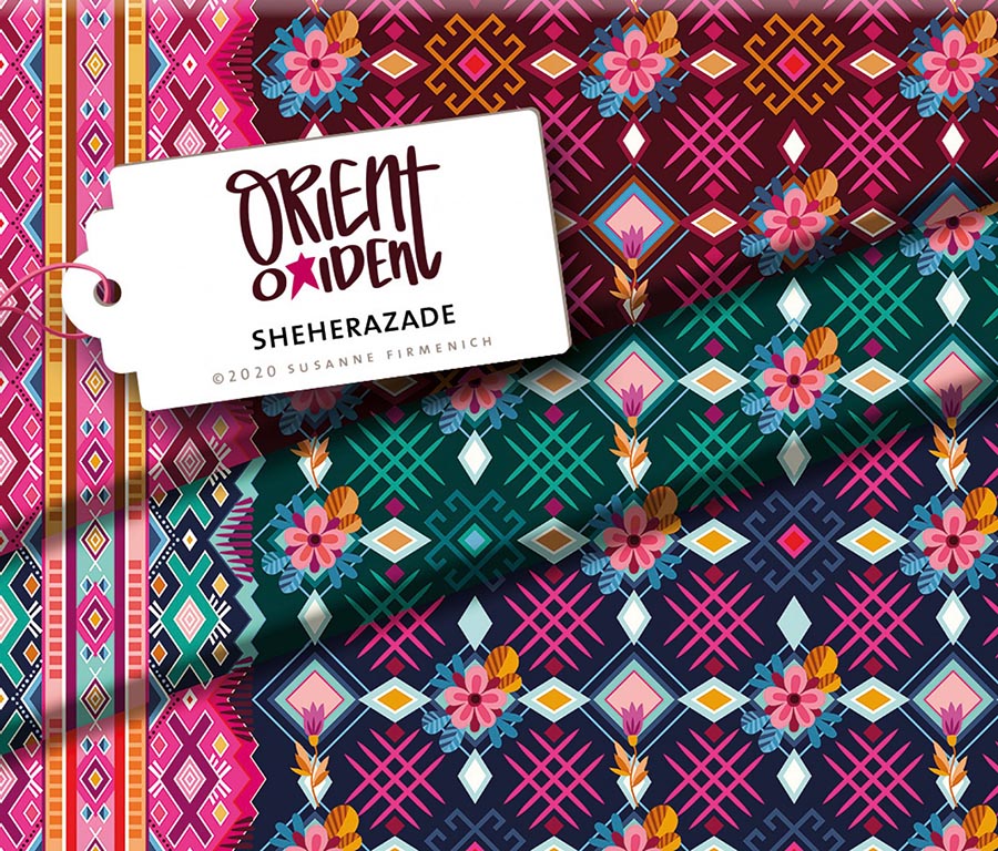 Bio Tencel Webware Sheherazade von Hamburger Liebe und Albstoffe (Orient Oxident)