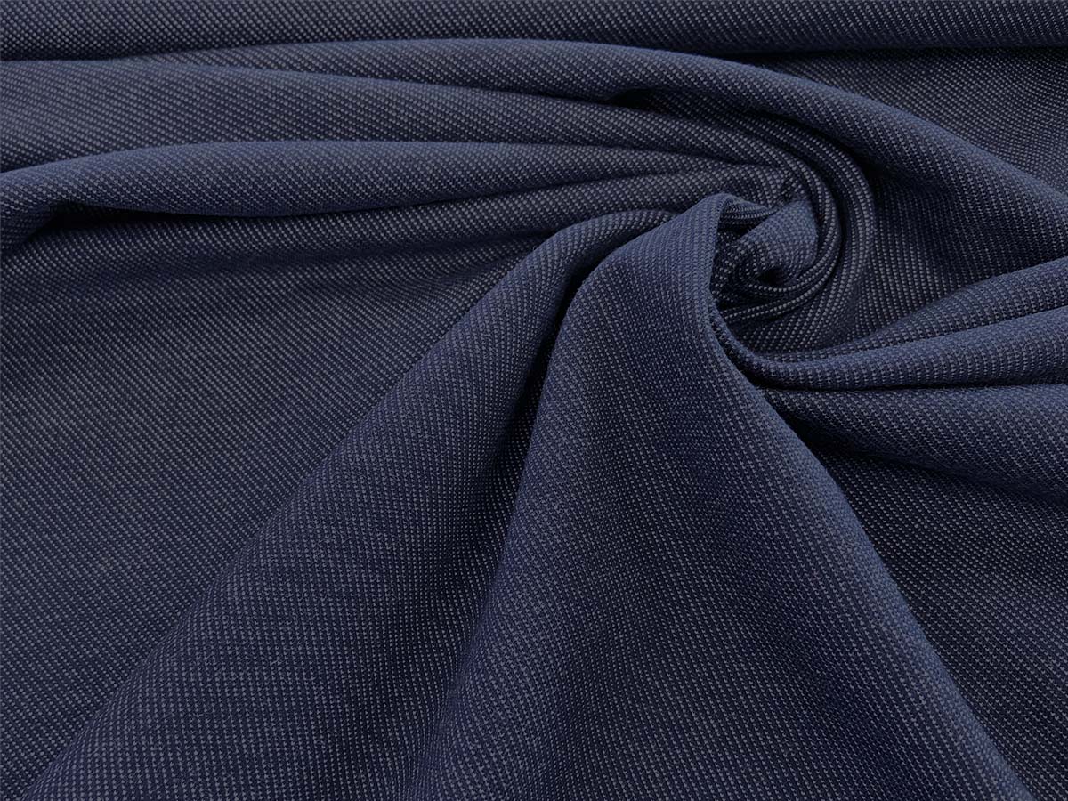 Jersey "Austin" in Jeansoptik - blau meliert - Swafing