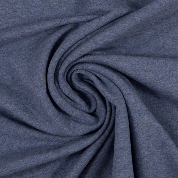 Melierter French Terry in blau | SWAFING