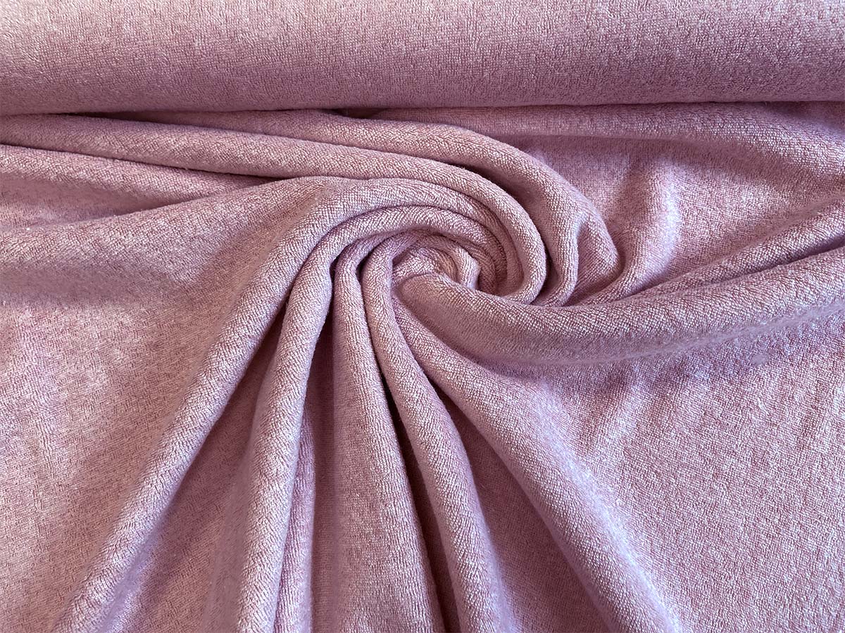 Frottee Jersey - "Risa" in rosa | Hilco 