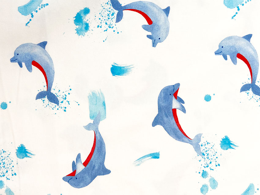 Jersey Captain Delfin mit blauen Delfinen von Hilco