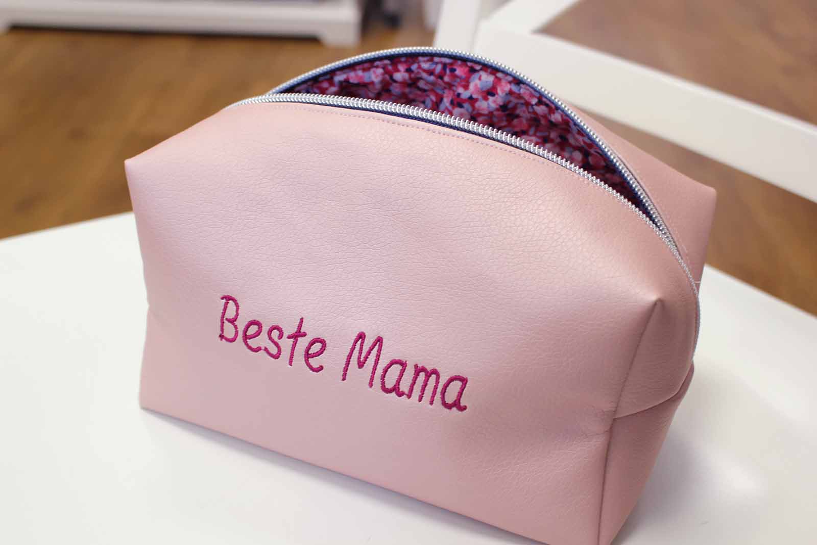 Kosmetiktasche nähen - personalisierbares DIY-Set von SEEMANNSgarn