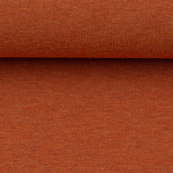 Melierter French Terry in terracotta | SWAFING