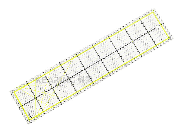 Patchwork-Lineal 45x10 cm