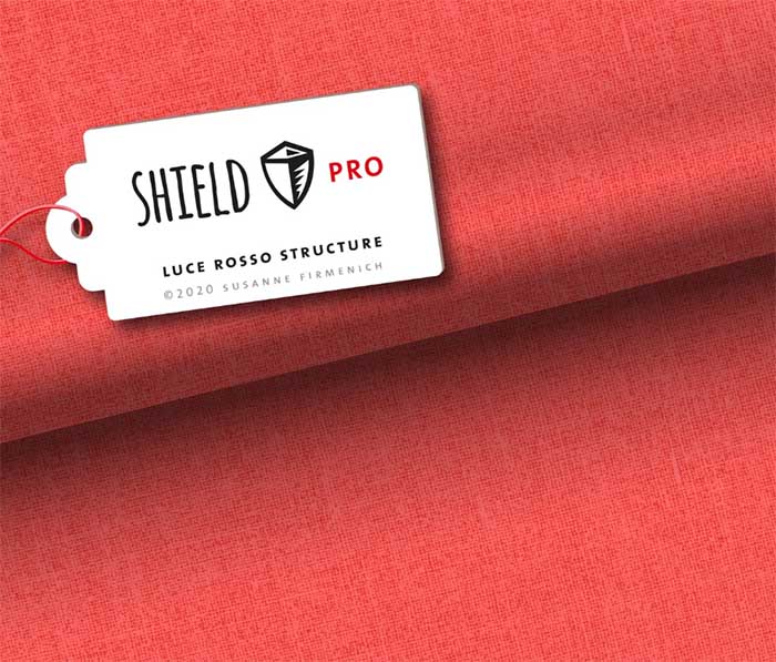 Shield Pro Jersey Uni Structure in luce rosso rot von Hamburger Liebe und Albstoffe