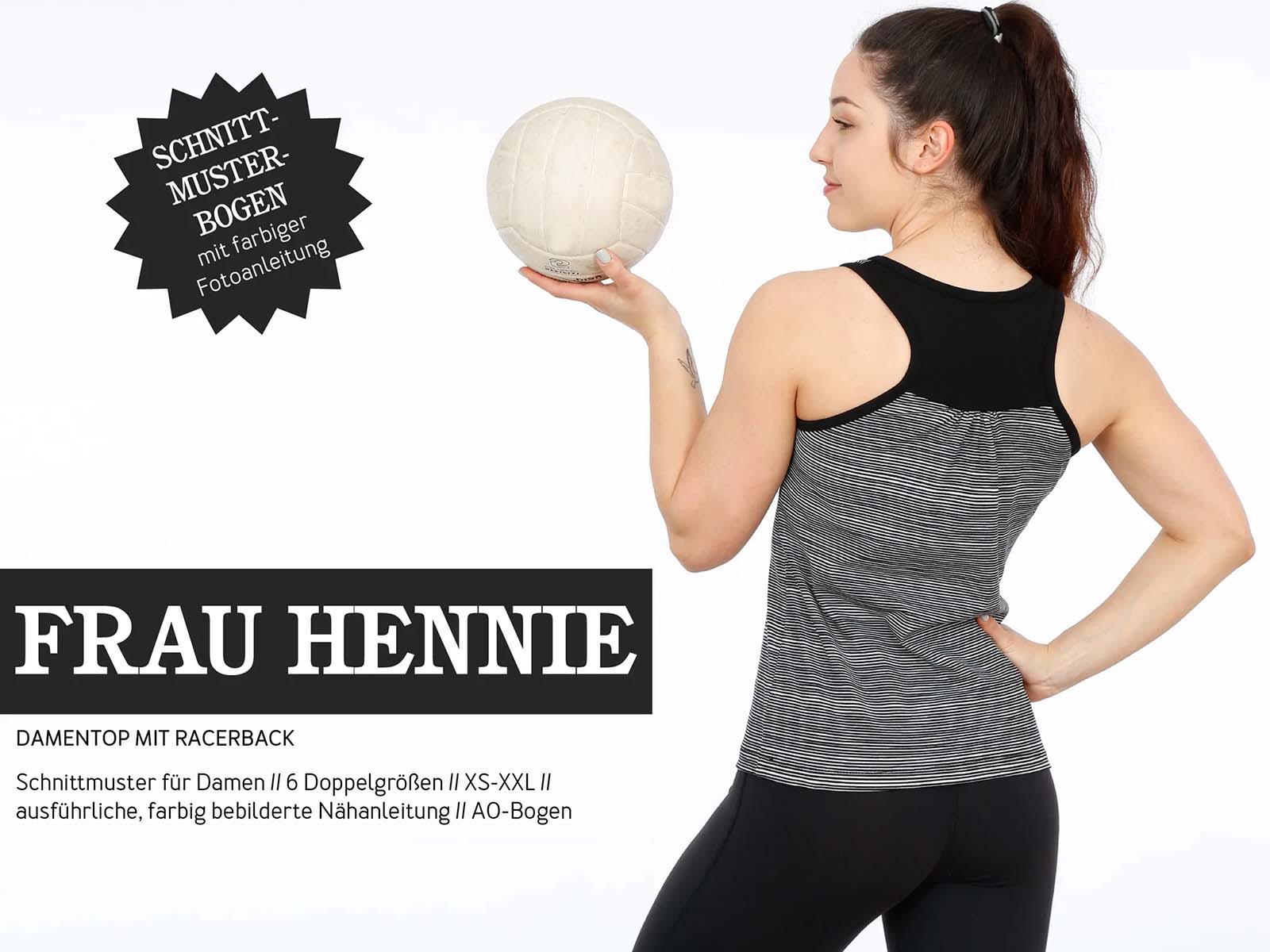 STUDIO SCHNITTREIF Frau Hennie Top Damen Papierschnittmuster
