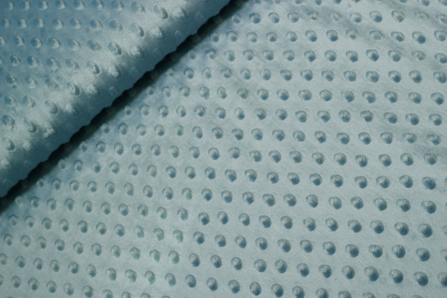 Fleece - hellblauer Stoff mit Struktur